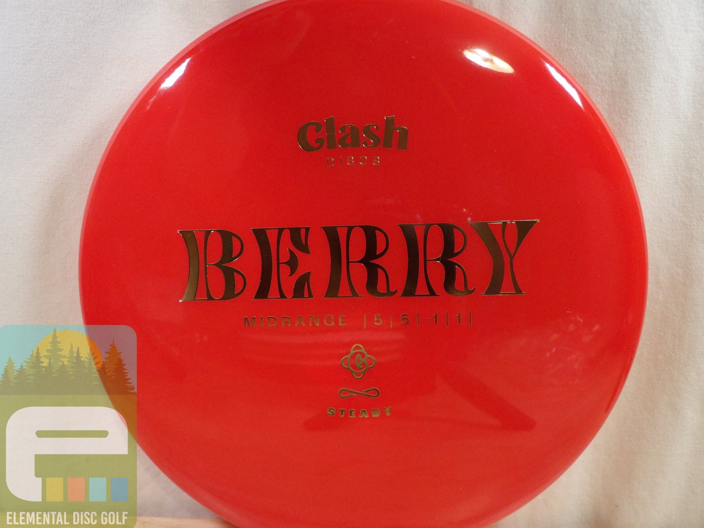 Clash Discs Steady Berry (5/5/ - 1/1) - Elemental Disc Golf