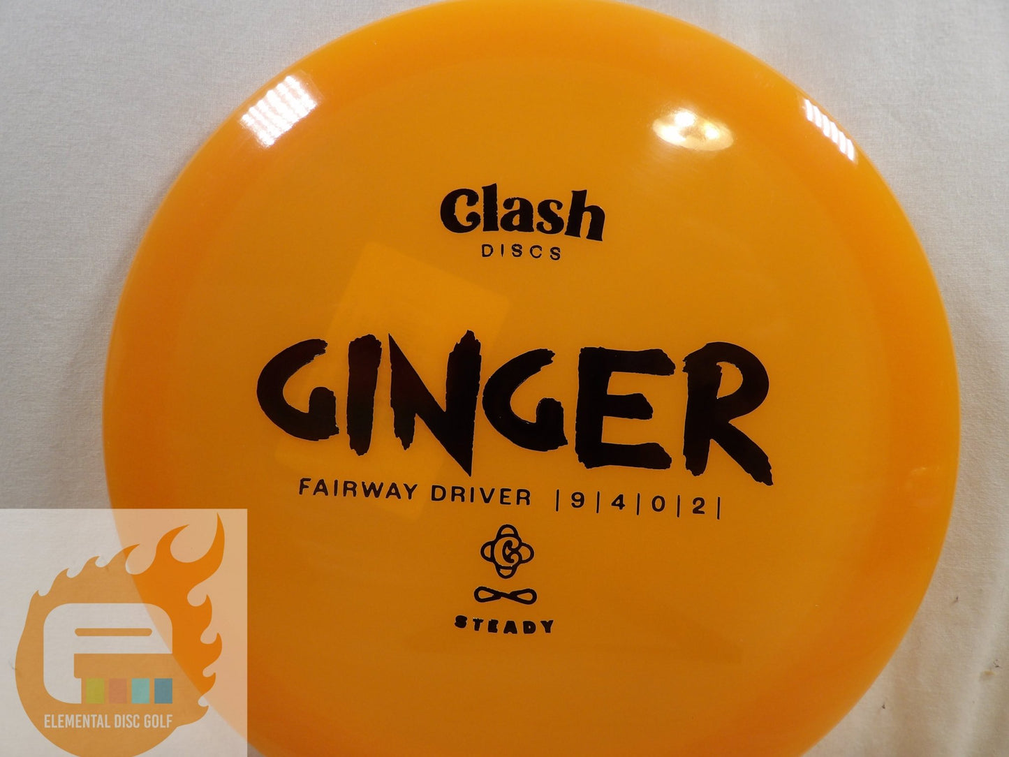 Clash Discs Steady Ginger (9/4/0/2) - Elemental Disc Golf