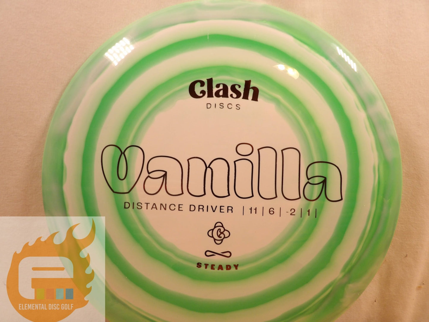 Clash Discs Steady Ring Vanilla (11/6/ - 2/1) - Elemental Disc Golf