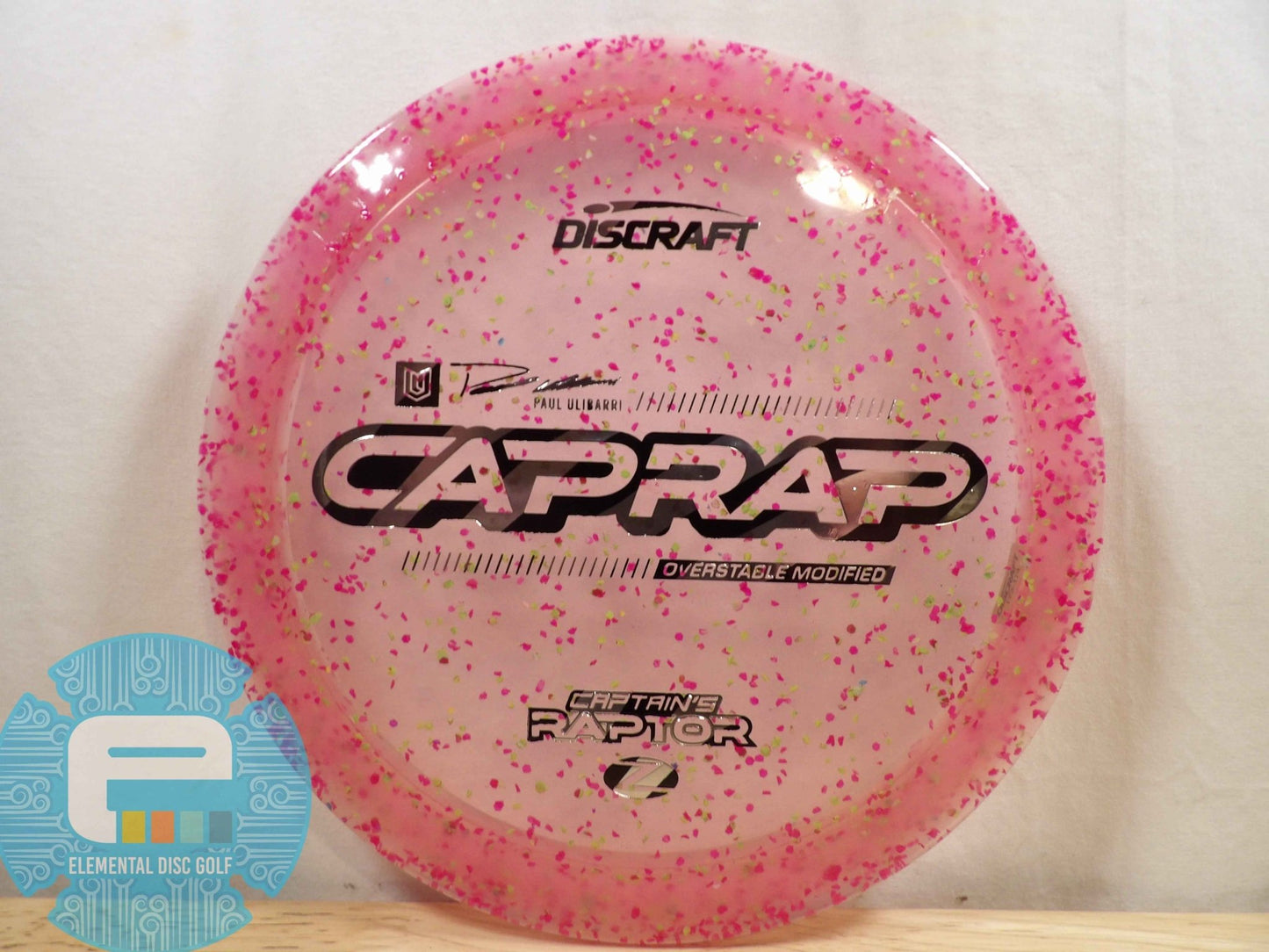 Discraft Z Confetti Captains Raptor (9/3/1/4) - Elemental Disc Golf