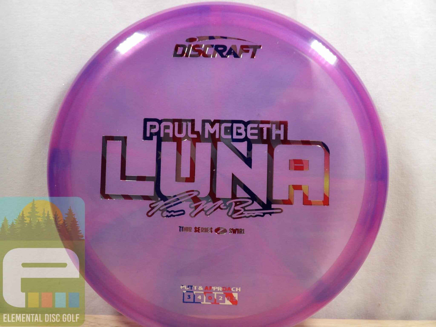Discraft Z Swirl Luna (2025 Paul McBeth Tour Series)