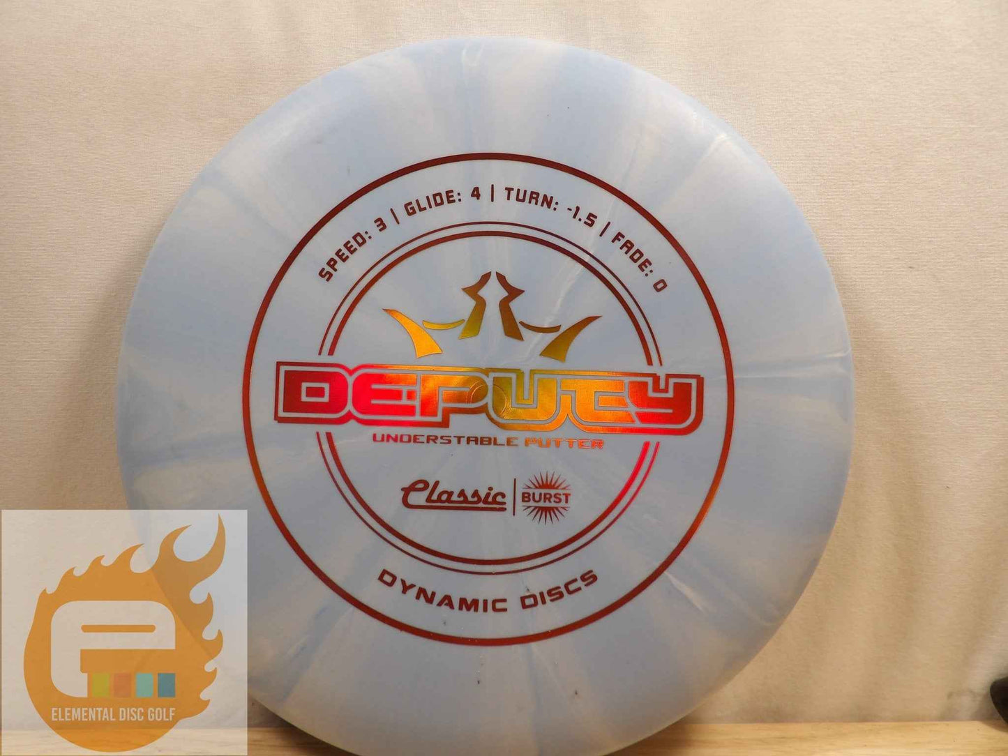 Dynamic Discs Classic Burst Deputy (3/4/-1.5/0) - Elemental Disc Golf