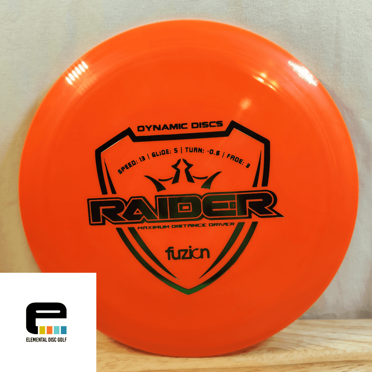 Dynamic Discs Fuzion Raider (13/5/-0.5/3) - Elemental Disc Golf