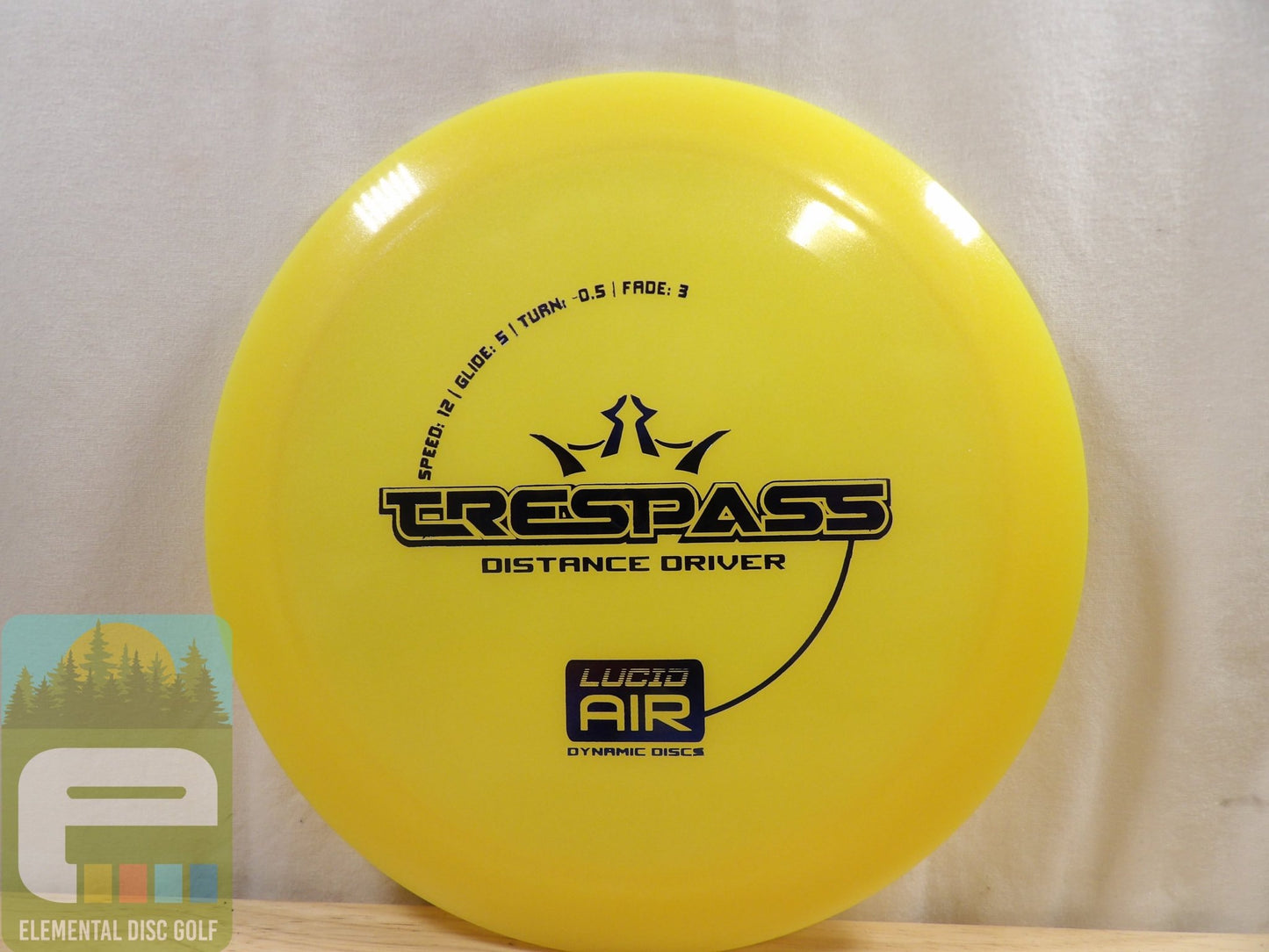 Dynamic Discs Lucid Air Trespass (12/5/-0.5/3) - Elemental Disc Golf