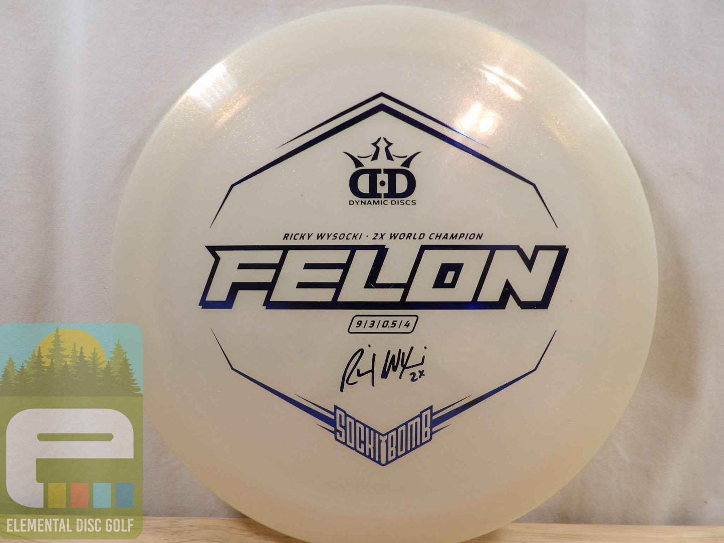 Dynamic Discs Lucid Ice Glimmer Felon (Ricky Wysocki)