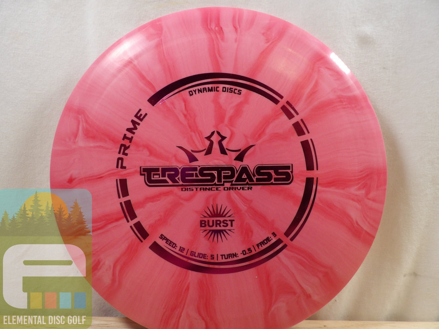 Dynamic Discs Prime Burst Trespass (12/5/ - 0.5/3) - Elemental Disc Golf