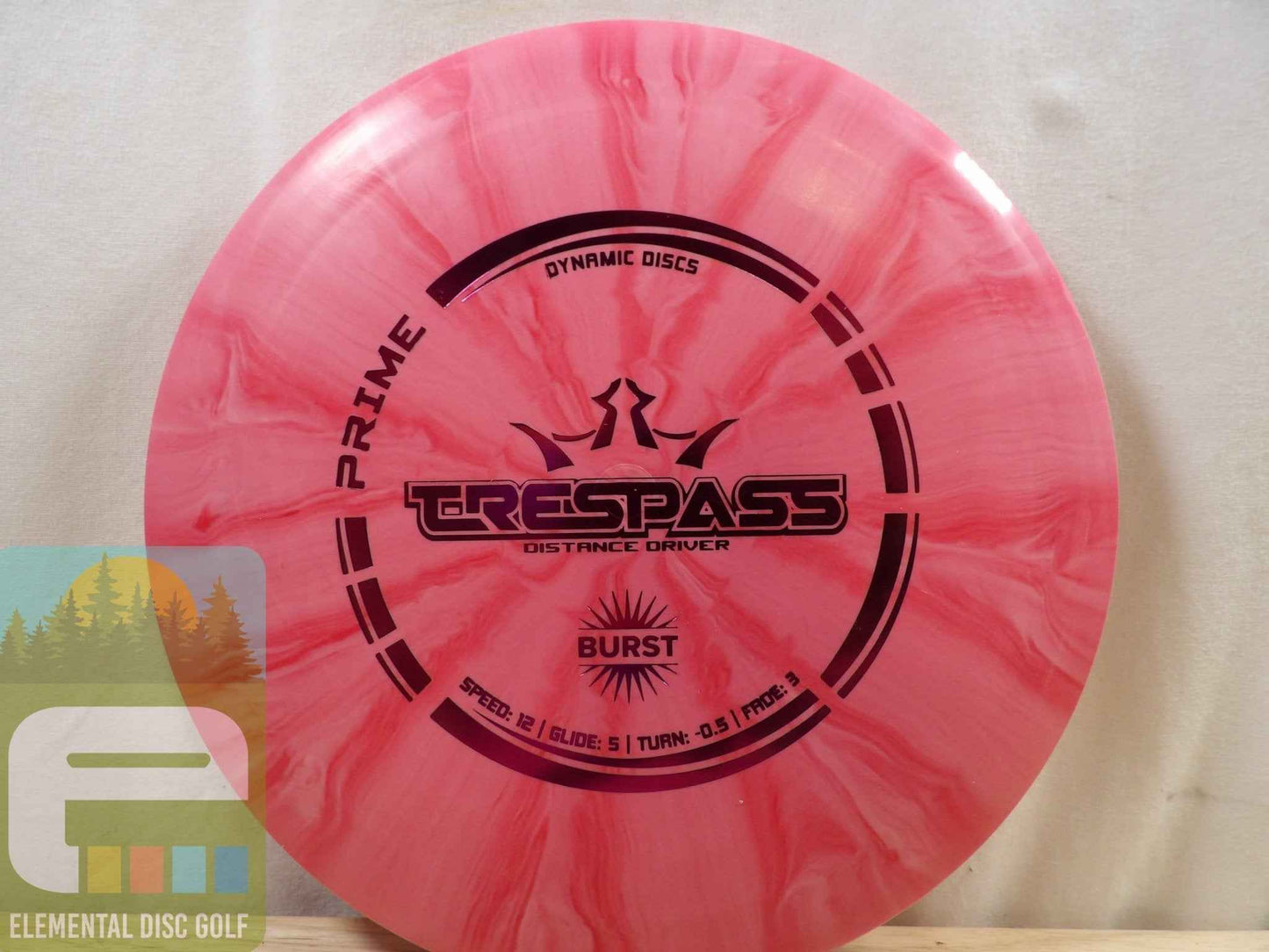 Dynamic Discs Prime Burst Trespass (12/5/-0.5/3) - Elemental Disc Golf