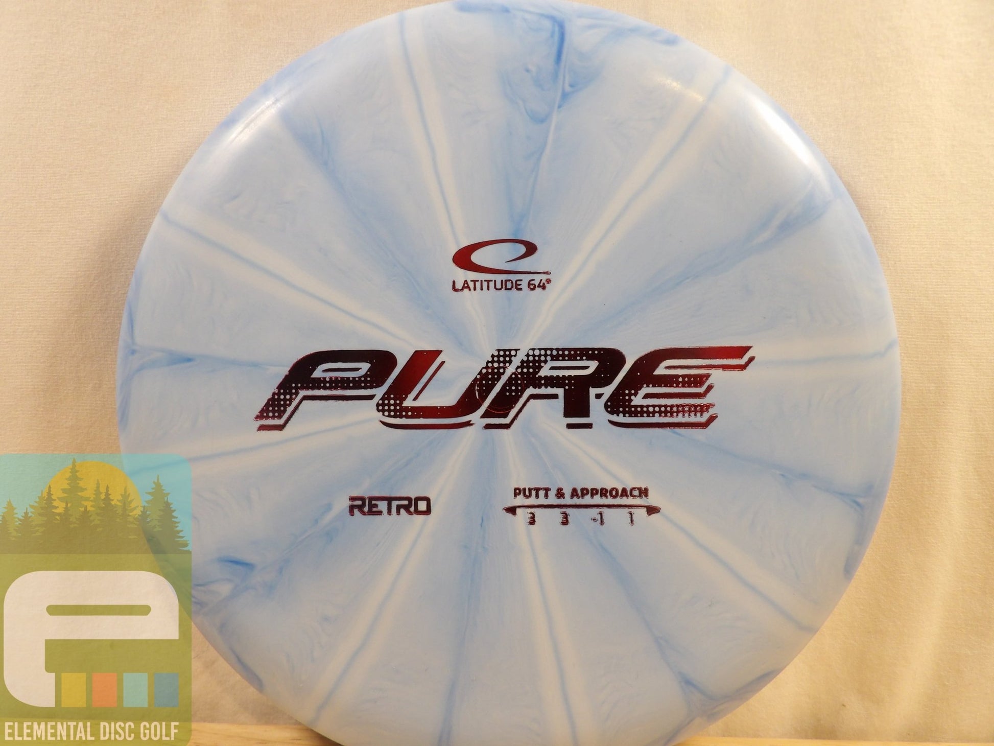 Latitude 64 Retro Burst Pure (3/3/ - 1/1) - Elemental Disc Golf