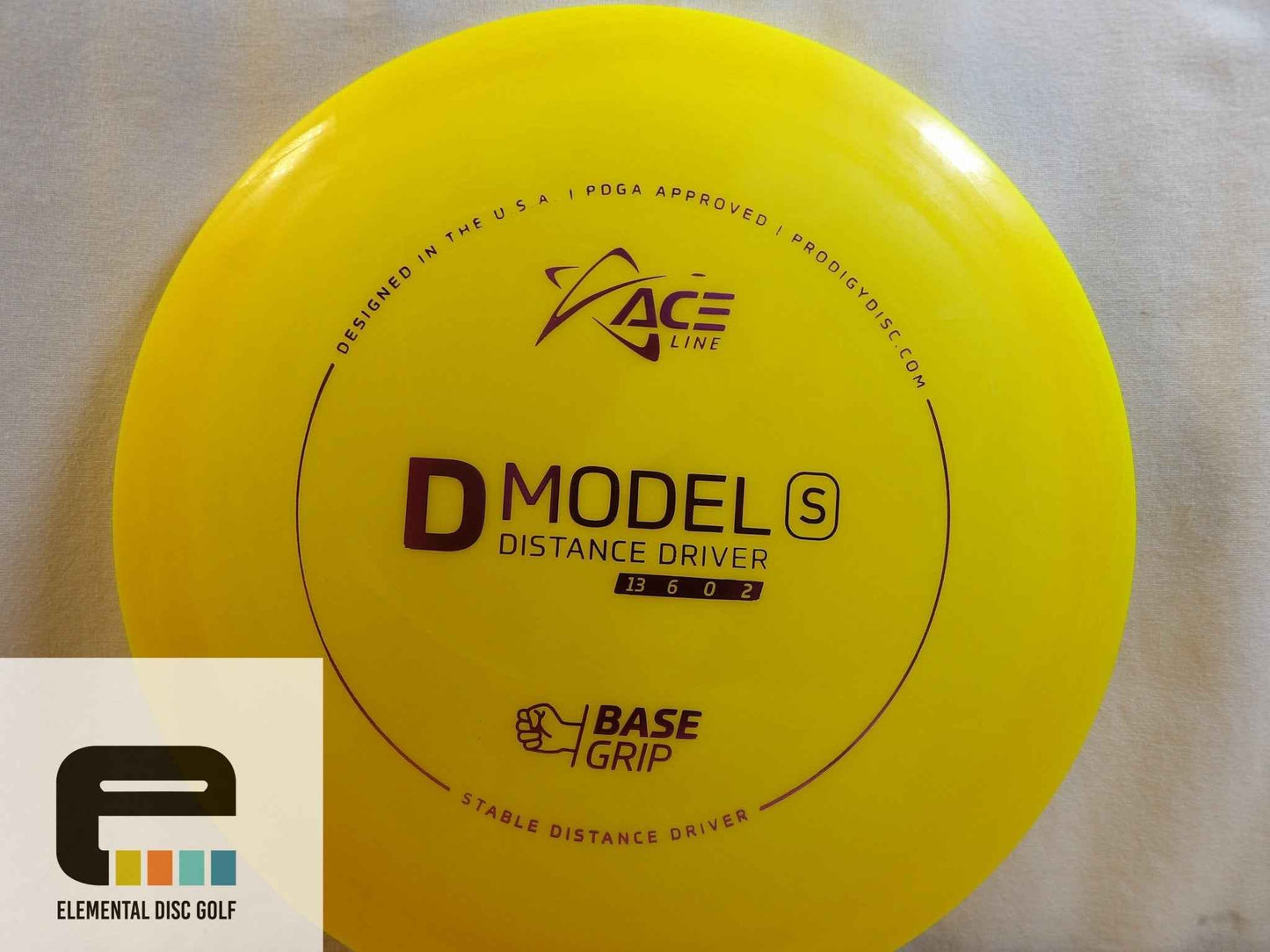 Prodigy Base Grip D Model S (13/6/0/2) - Elemental Disc Golf