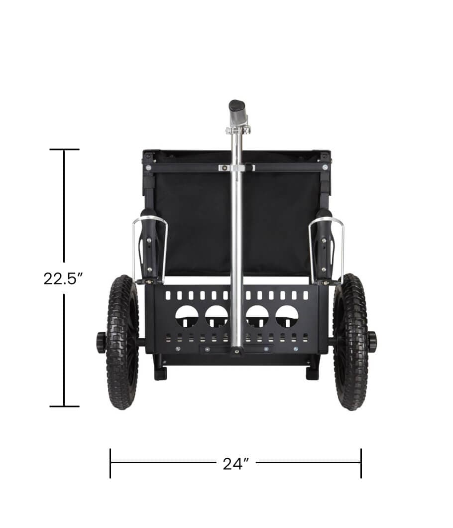 Zuca Transit Cart Black - Elemental Disc Golf