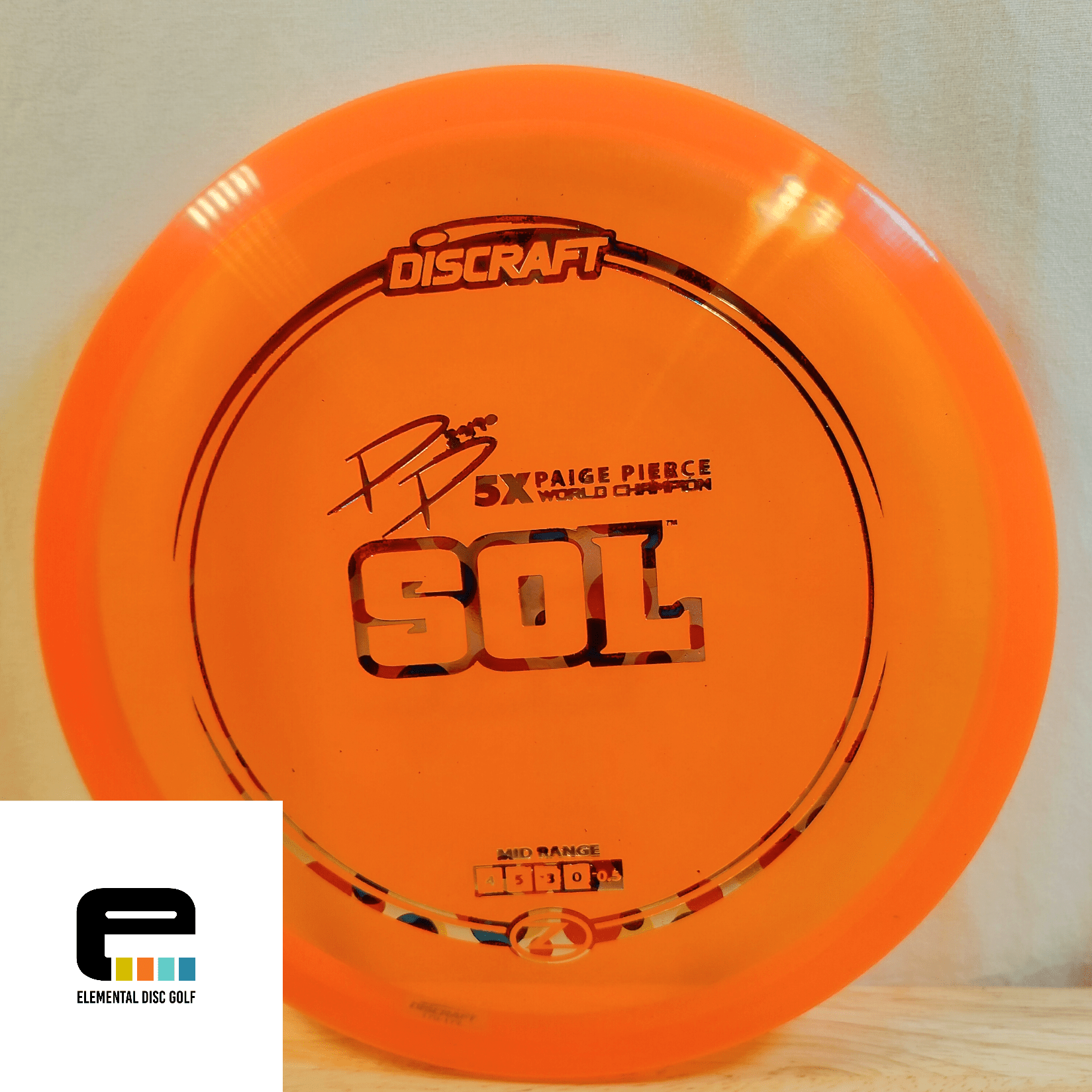 Discraft Sol (4/5/-3/0) - Elemental Disc Golf