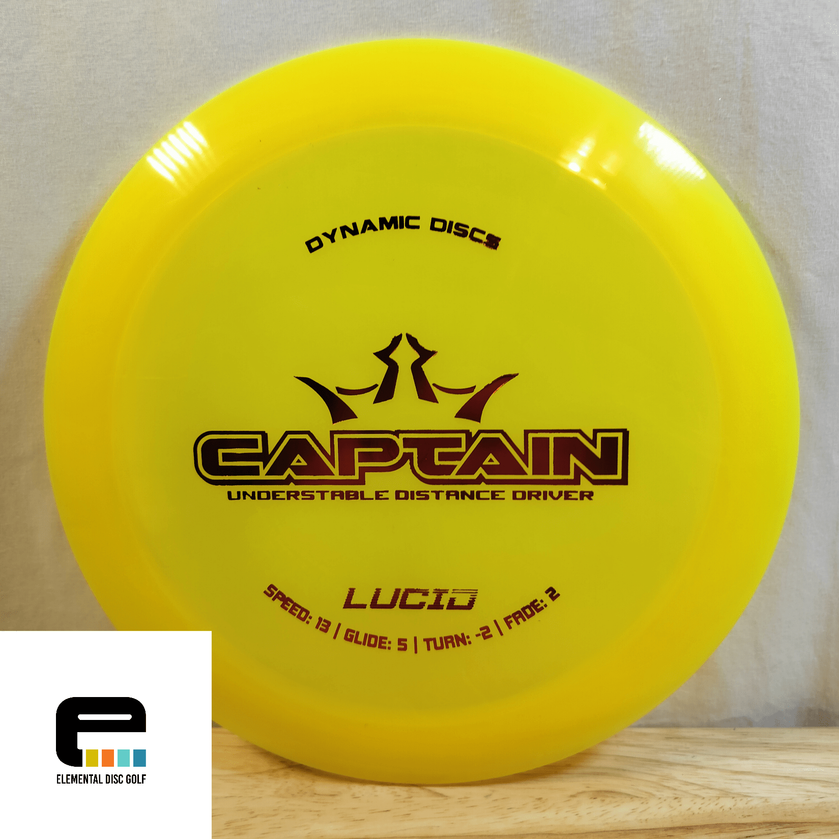 Dynamic Discs Captain (13/5/-2/2) - Elemental Disc Golf