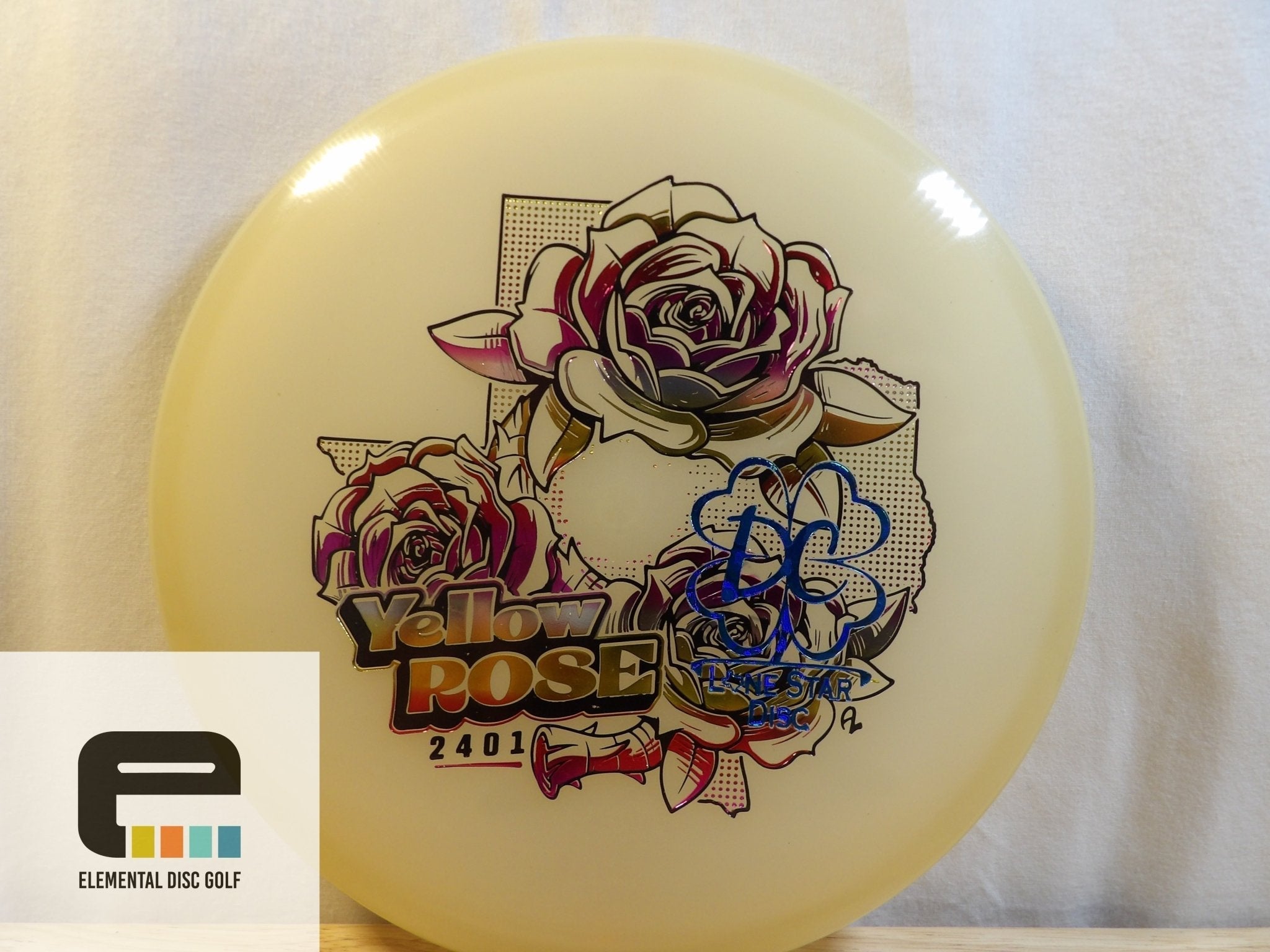 Lone Star Yellow Rose (2/4/0/1) - Elemental Disc Golf