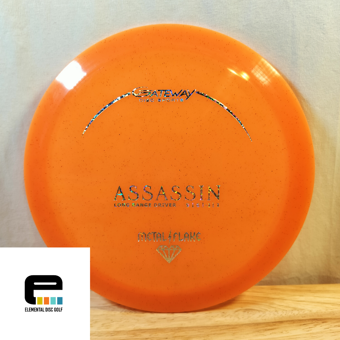 Gateway Discs Diamond Metal Flake Assassin - Elemental Disc Golf