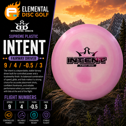 Dynamic Discs Supreme Intent (9/4/-0.5/3) First Run