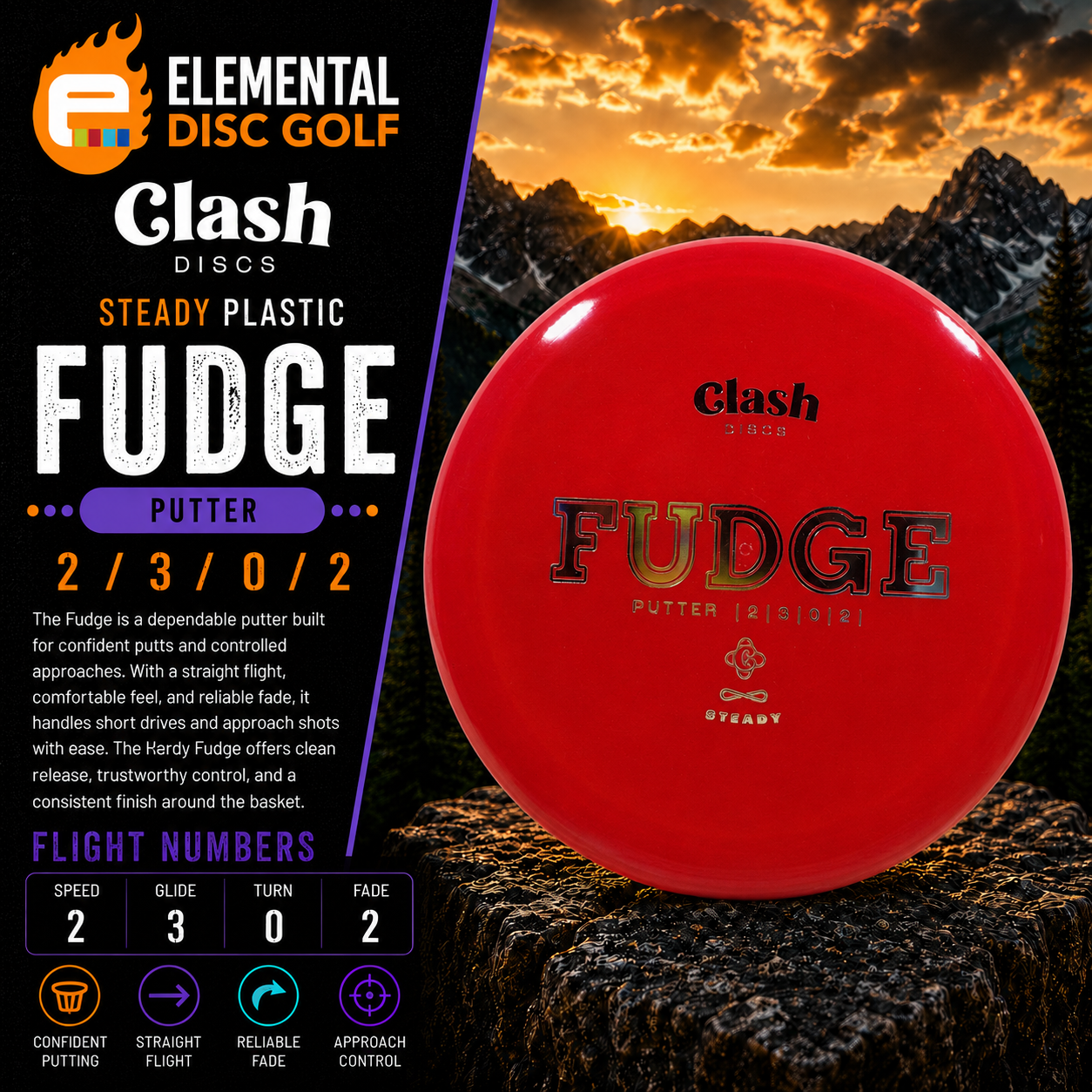 Clash Discs Steady Fudge (2/3/0/2)
