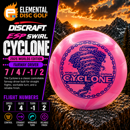 Discraft ESP Swirl Cyclone (7/4/-1/2) 2026 Worlds Edition