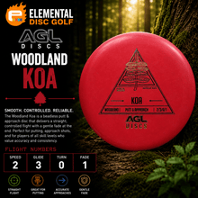AGL Woodland Koa (2/3/0/1) - Elemental Disc Golf