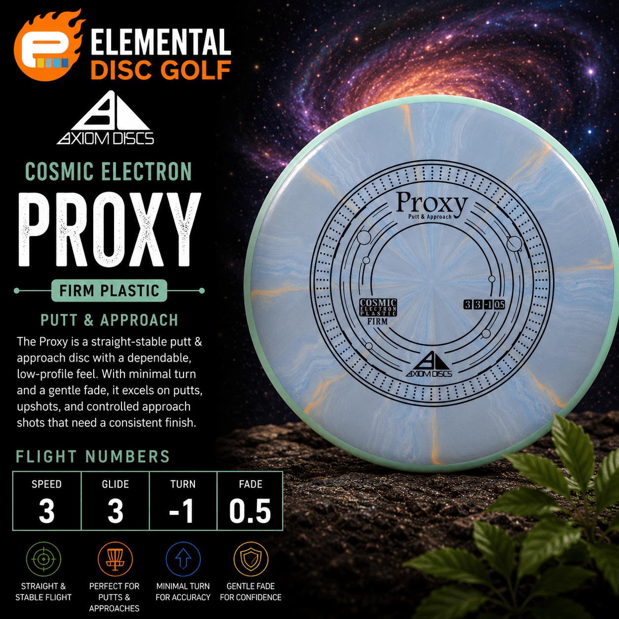 Axiom Cosmic Electron Firm Proxy (3/3/-1/0.5) - Elemental Disc Golf