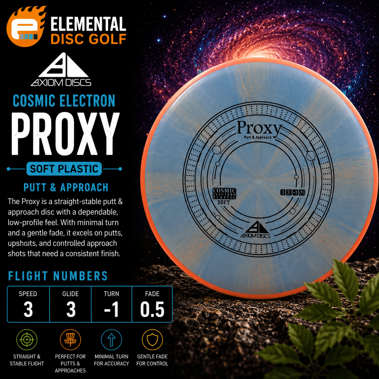 Axiom Cosmic Electron Soft Proxy (3/3/-1/0.5) - Elemental Disc Golf