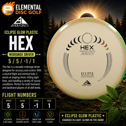 Axiom Eclipse Hex (5/5/-1/1) - Elemental Disc Golf