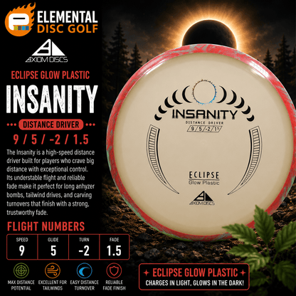 Axiom Eclipse Insanity (9/5/-2/1.5) - Elemental Disc Golf