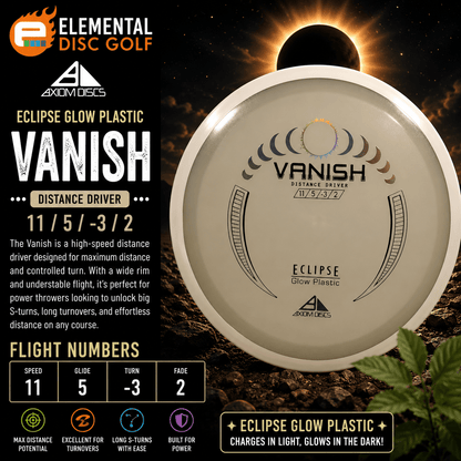 Axiom Eclipse Vanish (11/5/-3/2) - Elemental Disc Golf