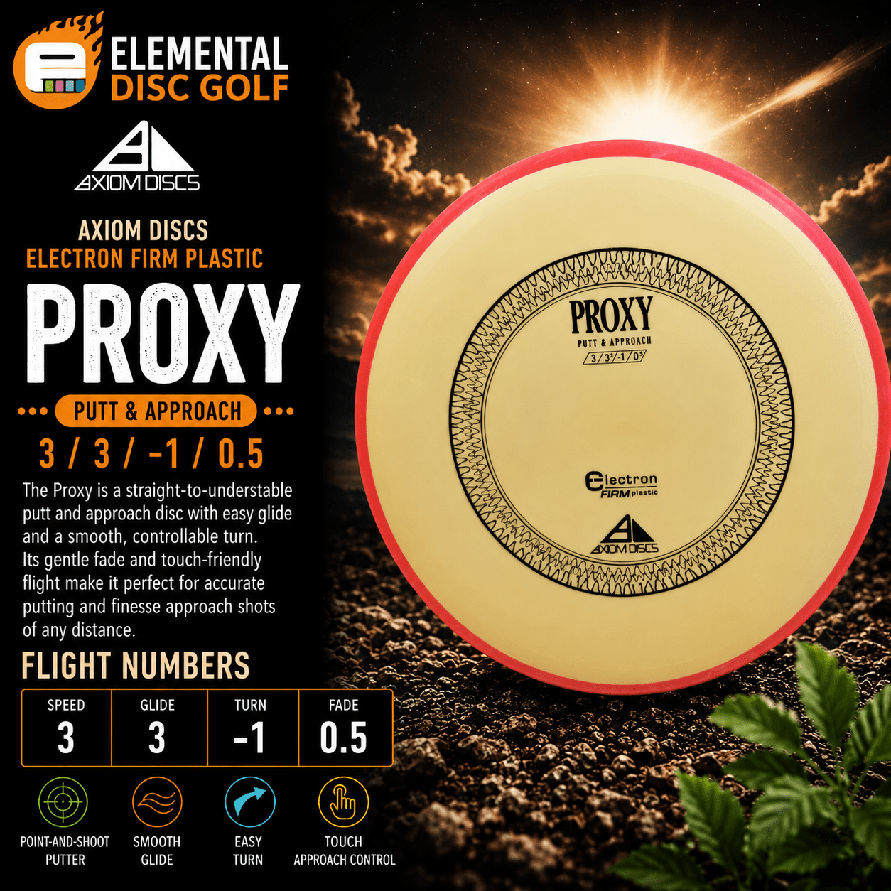 Axiom Electron Firm Proxy (3/3/-1/0.5) - Elemental Disc Golf