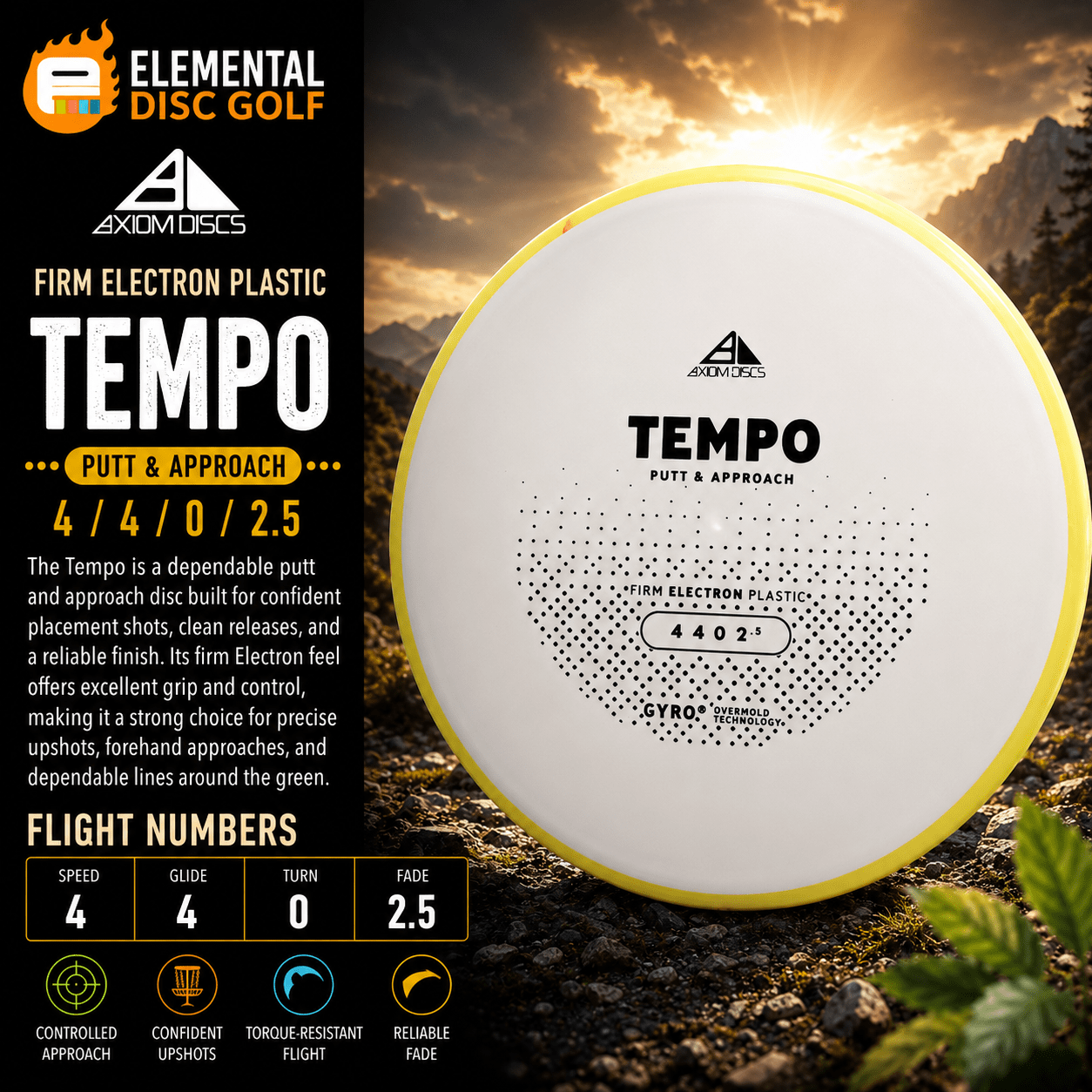Axiom Electron Firm Tempo (4/4/0/2.5) - Elemental Disc Golf
