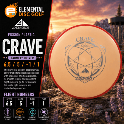 Axiom Fission Crave (6.5/5/-1/1) - Elemental Disc Golf