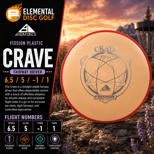Axiom Fission Crave (6.5/5/-1/1) - Elemental Disc Golf