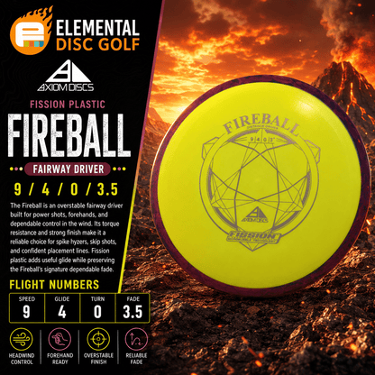 Axiom Fission Fireball (9/4/0/3.5) - Elemental Disc Golf