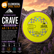Axiom Neutron Crave (6.5/5/-1/1) - Elemental Disc Golf