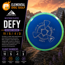 Axiom Neutron Defy (11/5/-1/3) - Elemental Disc Golf