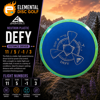 Axiom Neutron Defy (11/5/-1/3) - Elemental Disc Golf