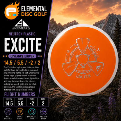 Axiom Neutron Excite (14.5/5.5/-2/2) - Elemental Disc Golf