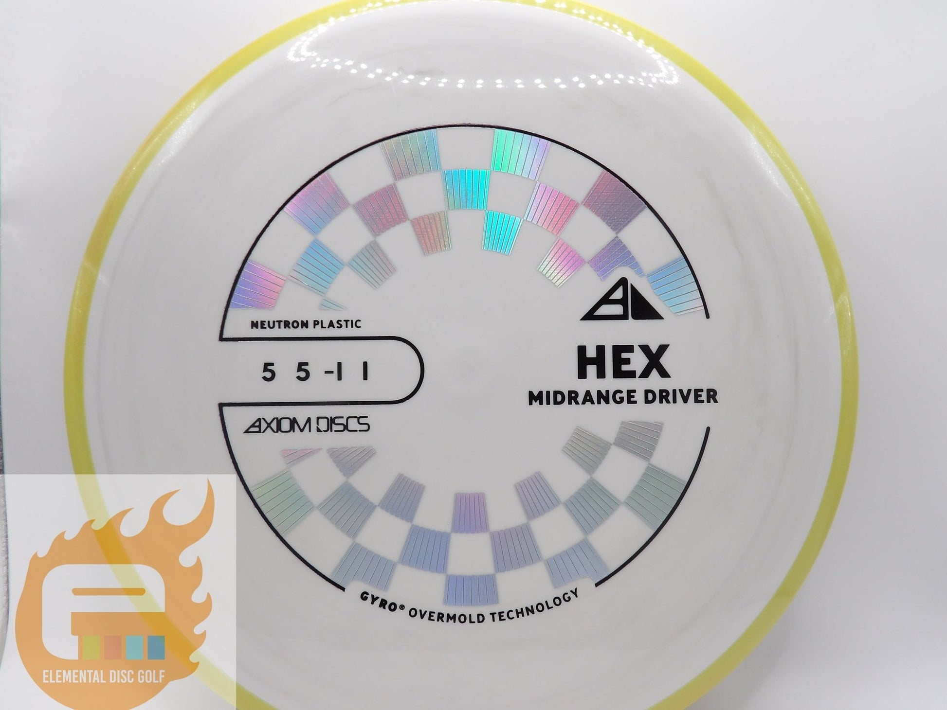 Axiom Neutron Hex ( 5 / 5 / -1 / 1 ) - Elemental Disc Golf