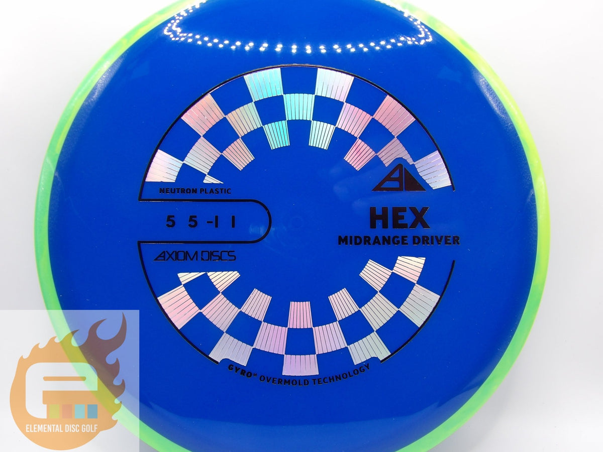 Axiom Neutron Hex ( 5 / 5 / -1 / 1 ) - Elemental Disc Golf