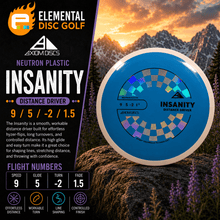Axiom Neutron Insanity (9/5/-2/1.5) - Elemental Disc Golf