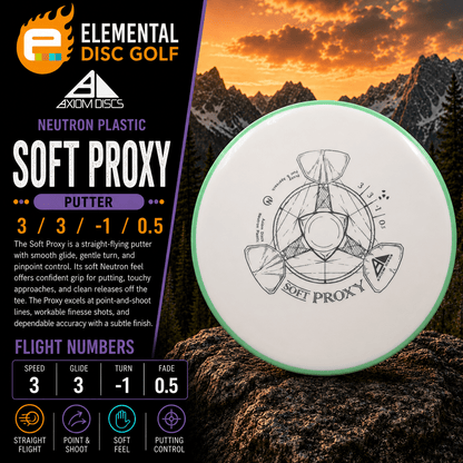Axiom Neutron Soft Proxy (3/3/-1/0.5) - Elemental Disc Golf