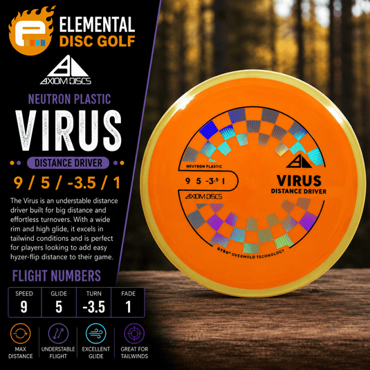 Axiom Neutron Virus (9/5/-3.5/1) - Elemental Disc Golf
