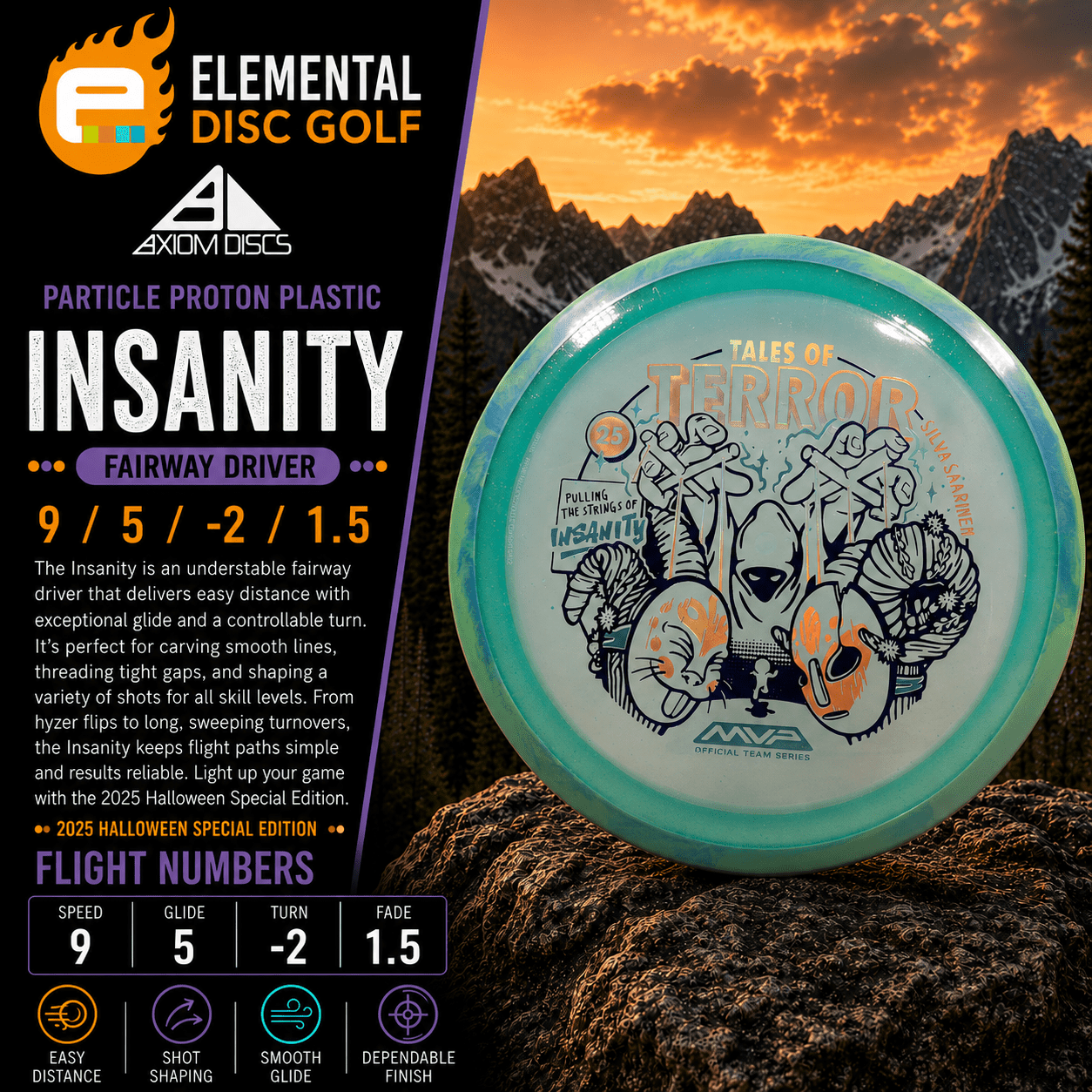 Axiom Particle Proton Insanity – 2025 Halloween Special Edition - Silva Saarinen - Elemental Disc Golf