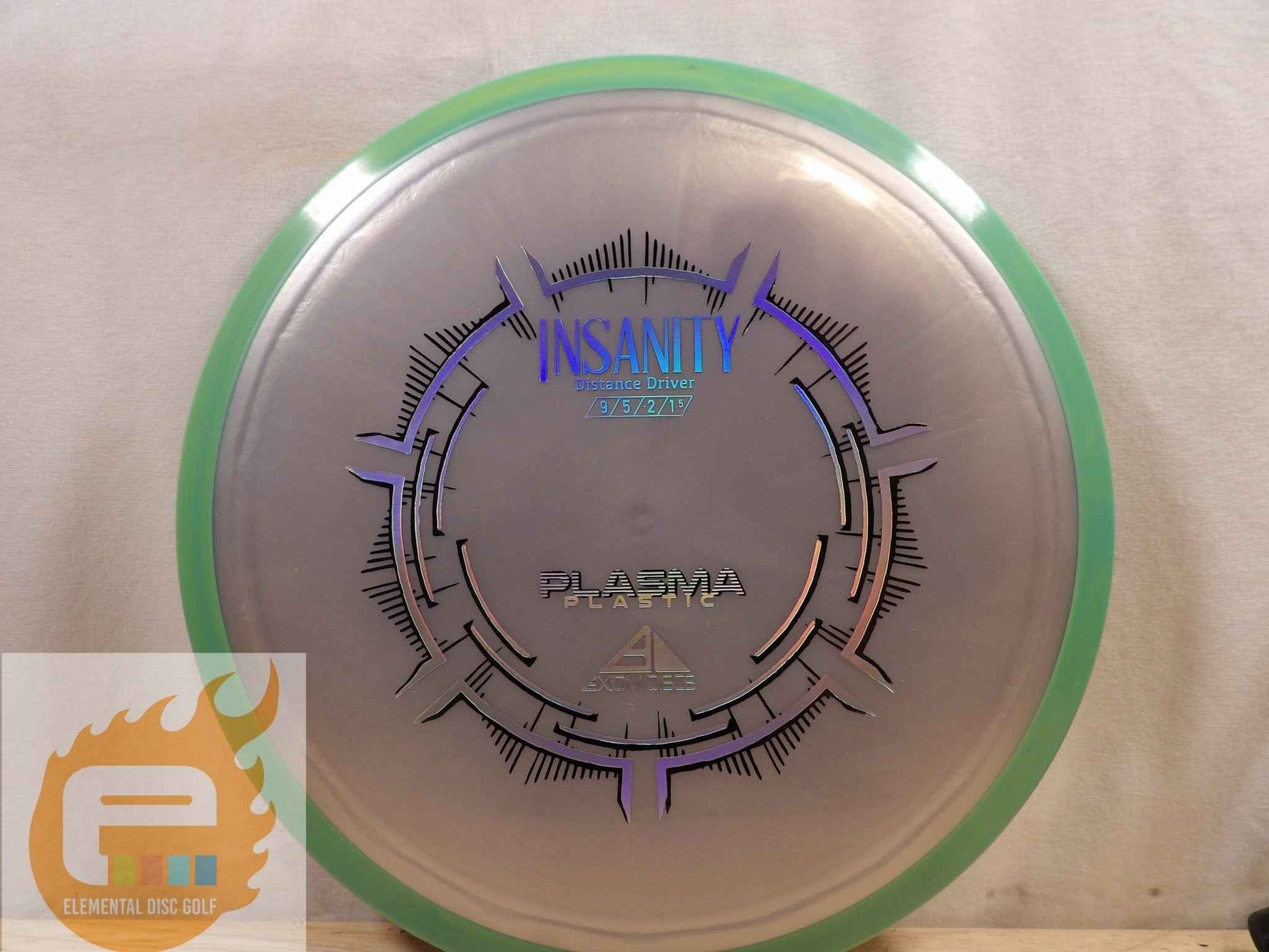 Axiom Plasma Insanity (9/5/-2/1.5) - Elemental Disc Golf
