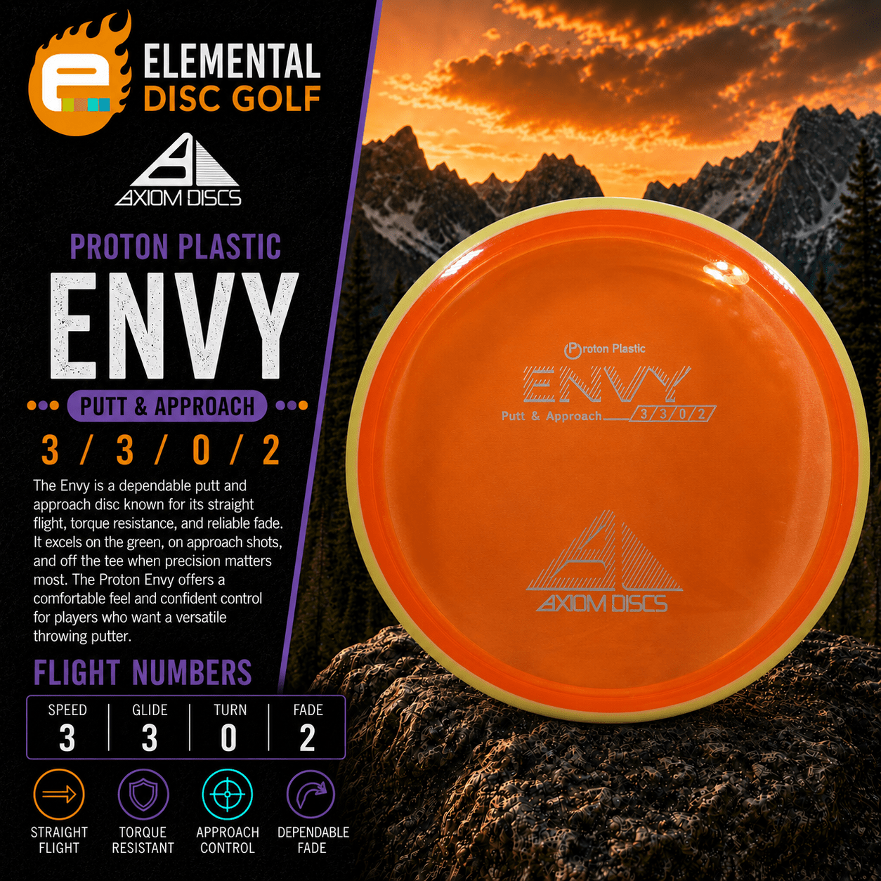 Axiom Proton Envy ( 3 / 3 / 0 / 2 ) - Elemental Disc Golf