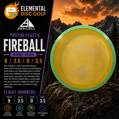 Axiom Proton Fireball (9/3.5/0/3.5) - Elemental Disc Golf