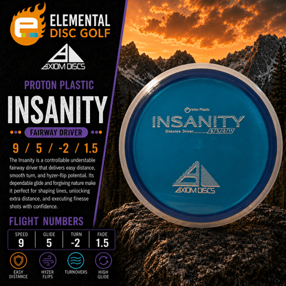Axiom Proton Insanity (9/5/-2/1.5) - Elemental Disc Golf