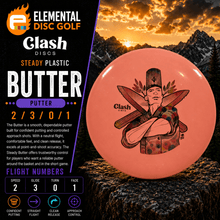 Clash Discs Steady Butter (2/3/0/1) - Elemental Disc Golf