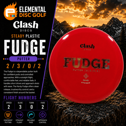Clash Discs Steady Fudge (2/3/0/2) - Elemental Disc Golf