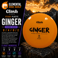 Clash Discs Steady Ginger (9/4/0/2) - Elemental Disc Golf