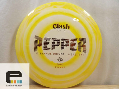 Clash Discs Steady Ring Pepper (11/5/0/4) - Elemental Disc Golf